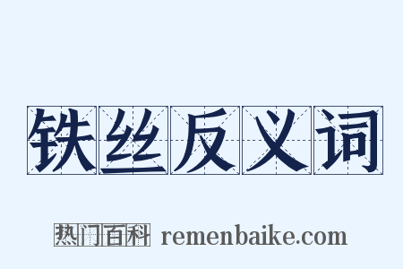 铁丝反义词是什么意思的图片